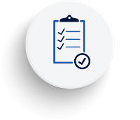 Line drawing of magnifying glass